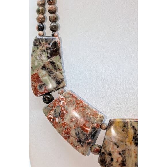 Desert Rose Trading 925 Sterling Silver Volcanic Quartzite Necklace - 114.8g - Picture 3 of 8